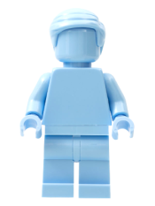 LEGO Everyone is Awesome Bright Light Blue (Monochrome) minifigure