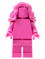 LEGO Everyone is Awesome Dark Pink (Monochrome) minifigure