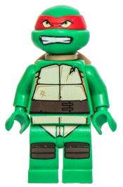 LEGO Raphael, Gritted Teeth, Looking Up minifigure