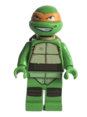 LEGO Michelangelo, Gritted Teeth, Smudges minifigure