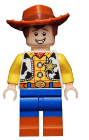 LEGO Woody - Normal Legs, Minifigure Head, Smile with Teeth / Scared minifigure