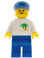 LEGO Palm Tree - Blue Legs, Blue Cap minifigure