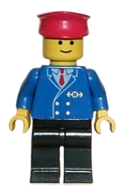 LEGO Railway Employee 1, Black Legs minifigure