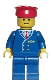 LEGO Railway Employee 1, Blue Legs minifigure