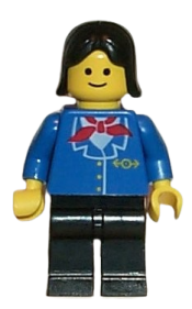 LEGO Railway Employee, Black Female Hair minifigure