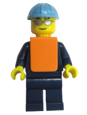 LEGO Maersk Train Workman 2 - Silver Sunglasses minifigure