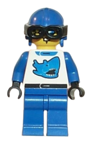 LEGO Race - Driver, Blue Shark minifigure