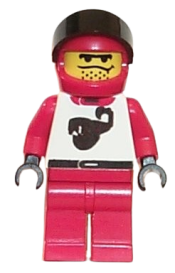 LEGO Race - Driver, Red Scorpion, Red Helmet minifigure