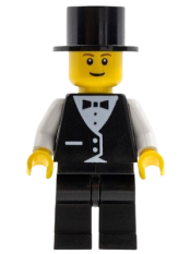 LEGO Town Vest Formal - Top Hat minifigure