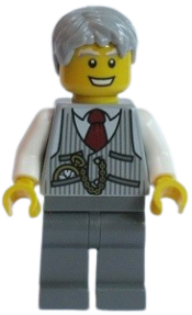 LEGO Grandpa, Pinstripe Vest and Pocket Watch minifigure