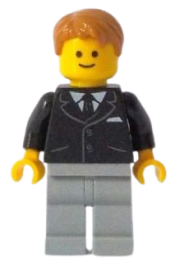 LEGO Bank Secretary - Suit with Pockets minifigure