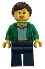 LEGO Camper - Female, Dark Blue Legs minifigure