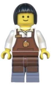 LEGO Barista without Gray Shading at Sides minifigure