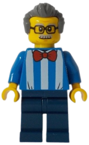 LEGO Carousel Ticket Vendor with Back Print minifigure