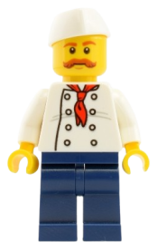 LEGO Confectioner with Moustache minifigure