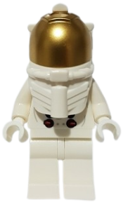 LEGO NASA Apollo 11 Astronaut - Male with White Torso with NASA Logo and Lopsided Smile minifigure