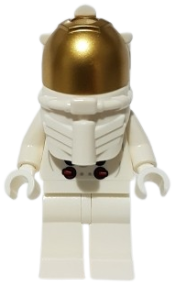 LEGO NASA Apollo 11 Astronaut - Male with White Torso with NASA Logo and Thin Grin minifigure