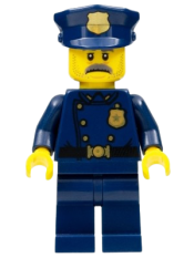 LEGO Police Officer, Moustache (1940s Era) minifigure