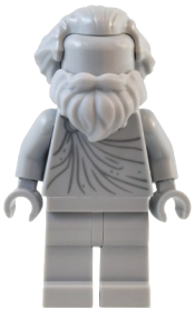 LEGO Natural History Museum Statue - Hair Swept Back, Beard, Legs minifigure