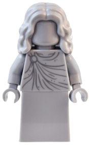 LEGO Natural History Museum Statue - Mid-Length Hair, Skirt minifigure