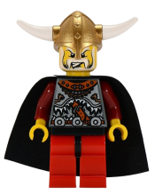 LEGO Viking Warrior 5a, Viking King - Black Cape minifigure