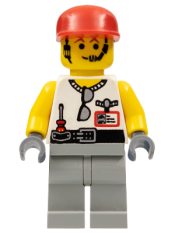 LEGO Grip with Light Gray Legs, Red Cap minifigure