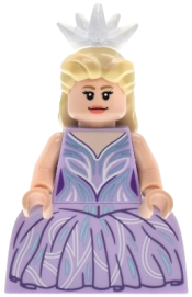 LEGO Glinda - Minifigure, Lavender Dress, Wide Skirt (Panniers) set