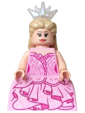 LEGO Glinda - Minifigure, Bright Pink Dress, Wide Skirt (Panniers) set
