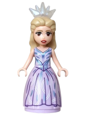 LEGO Glinda - Mini Doll, Lavender Dress, Wide Skirt, Crown Tiara set