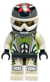 LEGO Team X-treme Daredevil 1 (REX-treme) - Dirtbike Helmet minifigure