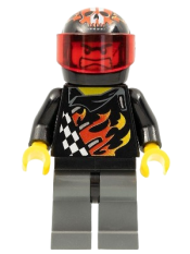 LEGO Backyard Blaster 1 (Bart Blaster) - Standard Helmet, Trans-Red Visor minifigure