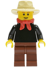 LEGO Gold Prospector - Male, Reddish Brown Eyebrows minifigure