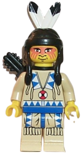 LEGO Indian Tan Shirt, Quiver minifigure