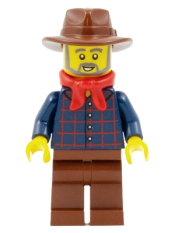 LEGO Gold Prospector, Reddish Brown Fedora minifigure