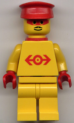 LEGO Railway Employee Lego Loco 1, Red Plastic Cape minifigure