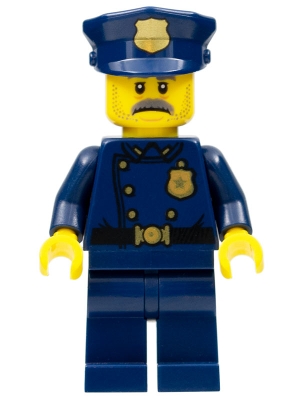LEGO Police Officer, Moustache (1940s Era) minifigure