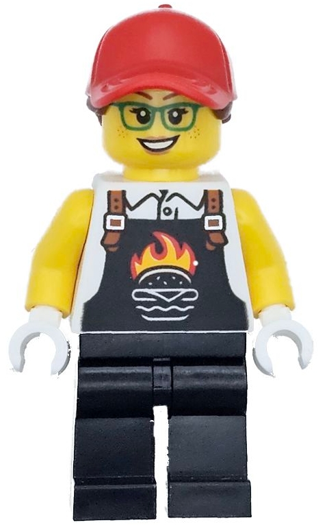 LEGO Burger Truck Vendor minifigure