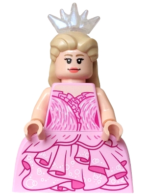 LEGO Glinda - Minifigure, Bright Pink Dress, Wide Skirt (Panniers) minifigure