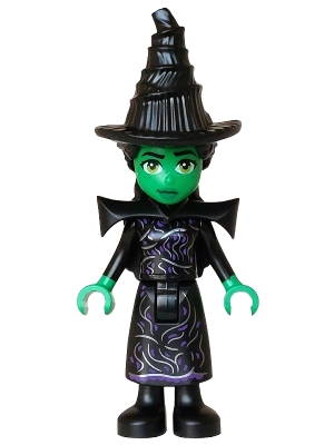 LEGO Elphaba - Mini Doll, Black Dress, Hat, Shoulder Pads minifigure