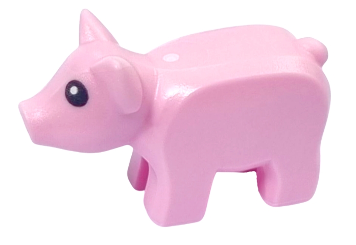 LEGO Piglet with Black Eyes and White Pupils Pattern piece