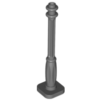 LEGO Support 2 x 2 x 7 Lamp Post, 6 Base Flutes piece