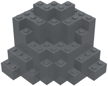 LEGO Rock Panel 8 x 8 x 6 Medium Symmetric (MURP) piece