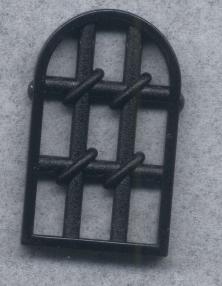 LEGO Pane for Window 1 x 2 x 2 2/3 Twisted Bar with Rounded Top piece