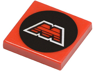 LEGO Tile 2 x 2 with M:Tron Logo Pattern piece