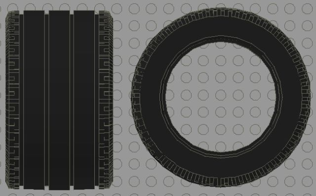 LEGO Tire 81.8 x 50 Technic Straight Tread piece