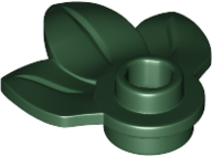 LEGO Plant Plate, Round 1 x 1 with 3 Leaves piece