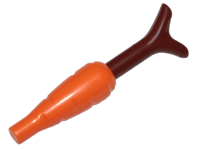 LEGO Carrot with Reddish Brown Top (33172 / 33183) piece