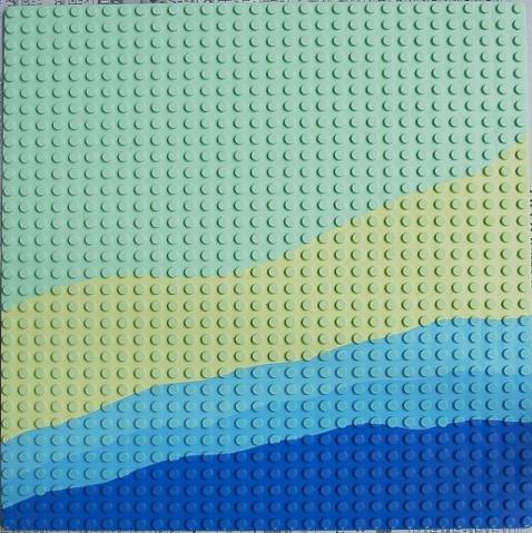 LEGO Baseplate 32 x 32 with Beach Pattern piece