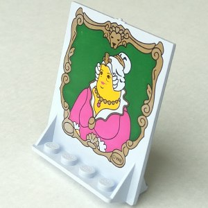 LEGO Door 2 x 5 x 5 Swivel, Bracket Base with HP The Fat Lady Portrait Pattern piece