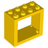 LEGO Window 2 x 4 x 3 - Solid Studs piece